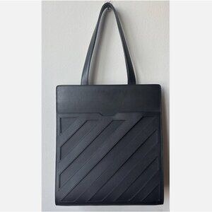 Off-White Formal Diag Leather Tote Bag